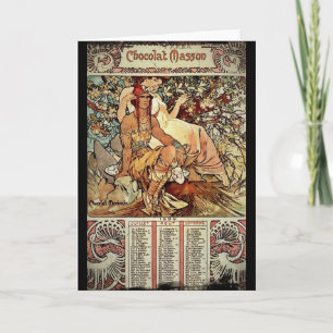 Chocolade Masson 1897 Feestdagen Kaart