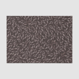 Chocolade Mauve Roze Bladeren Botanische Bruiloft Tissuepapier