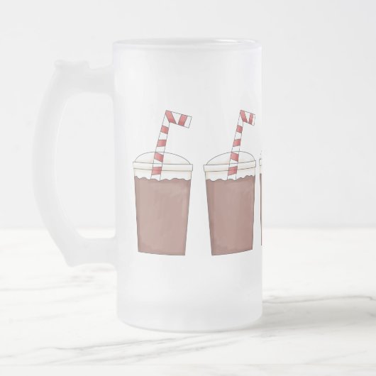 Chocolade Melk Schud de mok in de vriezer (Links)