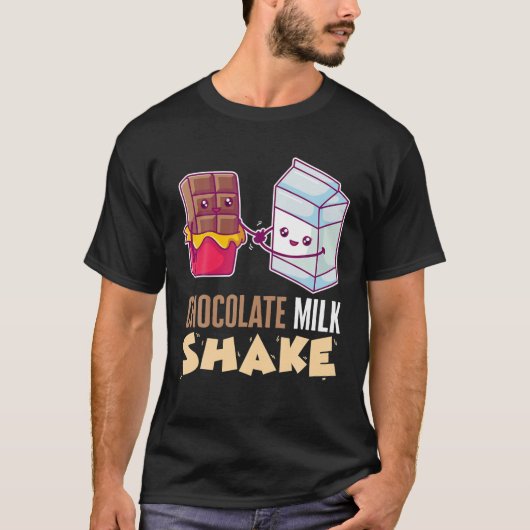 Chocolade Melk Shake Milkshake dessert Sweet Tooth T-shirt (Voorkant)