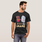 Chocolade Melk Shake Milkshake dessert Sweet Tooth T-shirt (Voorkant volledig)
