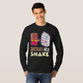 Chocolade Melk Shake Milkshake dessert Sweet Tooth T-shirt (Voorkant volledig)