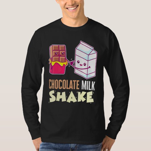 Chocolade Melk Shake Milkshake dessert Sweet Tooth T-shirt (Voorkant)