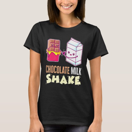 Chocolade Melk Shake Milkshake dessert Sweet Tooth T-shirt (Voorkant)