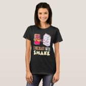 Chocolade Melk Shake Milkshake dessert Sweet Tooth T-shirt (Voorkant volledig)