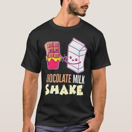Chocolade Melk Shake Milkshake dessert Sweet Tooth T-shirt (Voorkant)