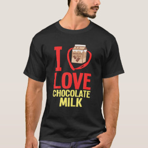 Chocolade Melkbrak Melkschudden Schudde Drink T-shirt