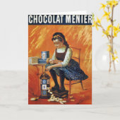 Chocolade Menier Kaart (Gele Bloem)