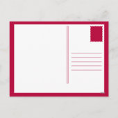 chocolade met aardbei feestdagenkaart (Achterkant)