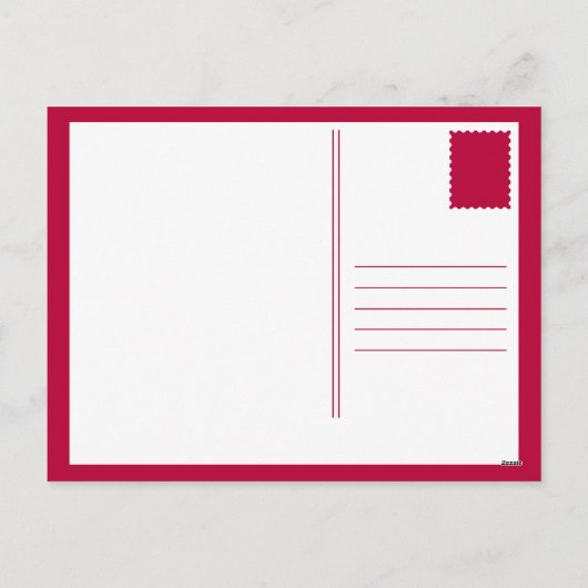 chocolade met aardbei feestdagenkaart (Achterkant)