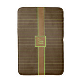 Chocolade met Limoen Pinstripes Bath Mat (Voorkant Verticaal)