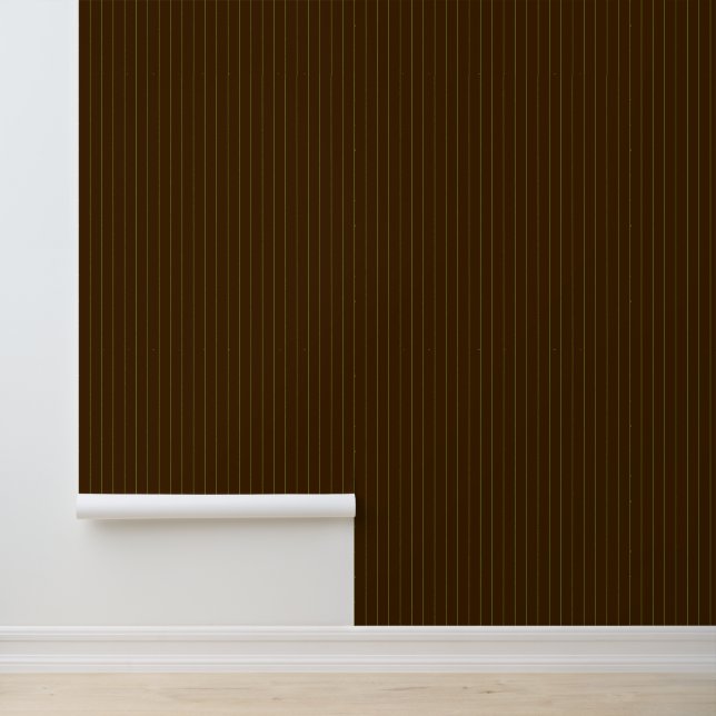 Chocolade met Limoen Pinstripes Behang (Applicatie)