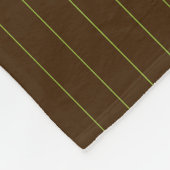 Chocolade met Limoen Pinstripes Fleece Deken (Hoek)
