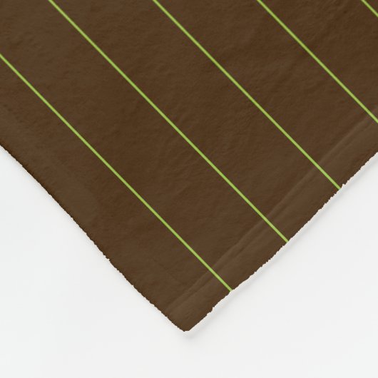 Chocolade met Limoen Pinstripes Fleece Deken (Hoek)