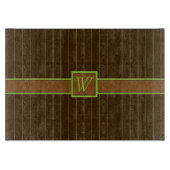 Chocolade met Limoen Pinstripes Glas Snijplank (Voorkant)