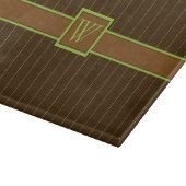 Chocolade met Limoen Pinstripes Glas Snijplank (Hoek)