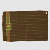 Chocolade met Limoen Pinstripes Golfhanddoek (Horizontaal)