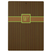 Chocolade met Limoen Pinstripes Klembord (Achterkant)