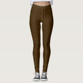 Chocolade met Limoen Pinstripes-Leggings Leggings (Voorkant)