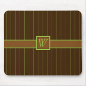 Chocolade met Limoen Pinstripes Mousepad Muismat (Voorkant)