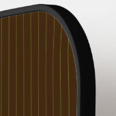 Chocolade met Limoen Pinstripes Pickleball Paddle (Links Detail)