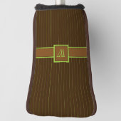 Chocolade met Limoen Pinstripes Putter Hoesje Golfheadcover (Draai 90)
