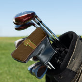 Chocolade met Limoen Pinstripes Putter Hoesje Golfheadcover (Insitu)