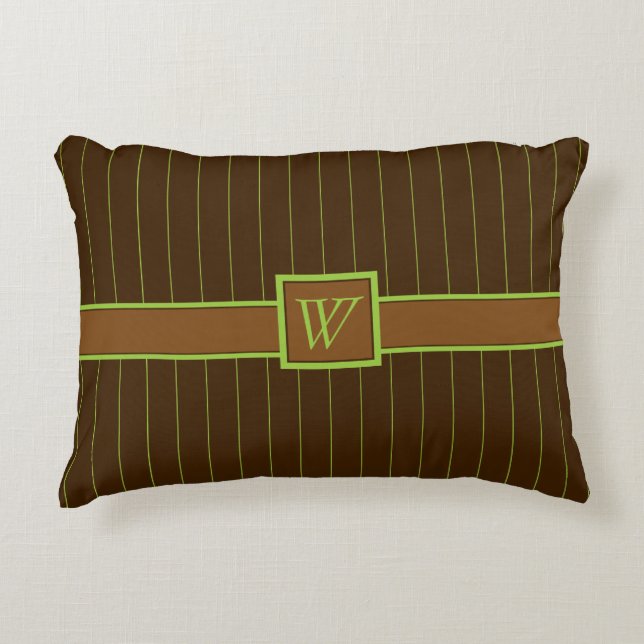 Chocolade met limoenstrepen Accent Kussen (Voorkant)