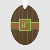 Chocolade met limoenstrepen Acryl ornament (achterkant)