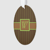 Chocolade met limoenstrepen Acryl ornament (voorkant)