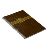 Chocolade met limoenstrepen notitieboek (Rechterzijde)