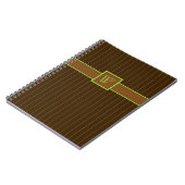 Chocolade met limoenstrepen notitieboek (Linkerzijde)