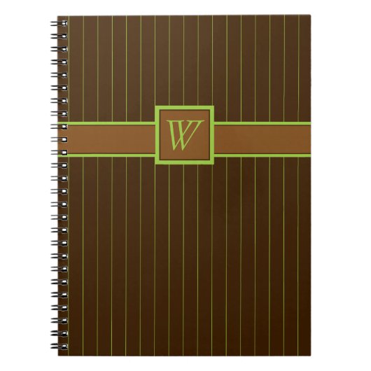Chocolade met limoenstrepen notitieboek (Voorkant)