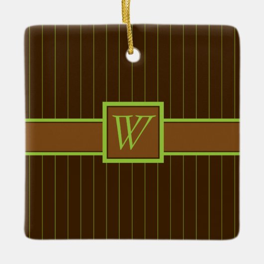 Chocolade met limoenstrepen ornament (Voorkant)