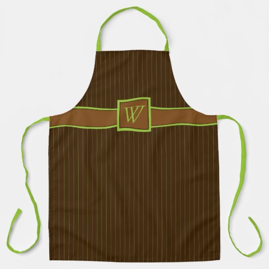 Chocolade met limoenstrepen schort (Voorkant)