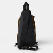 Chocolade met limoenstrepen sling bag (Achterkant)