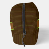 Chocolade met limoenstrepen toilettasje (Rechts)