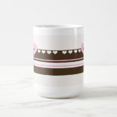 Chocolade met Roze Harten Koffiemok (Center)