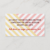 chocolade met snoep van aardbeien ontdaan van de i visitekaartje (Achterkant)