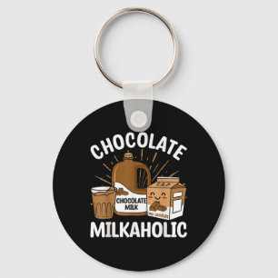 Chocolade Milkaholic Milk Food Eater Liefhebber Ci Sleutelhanger
