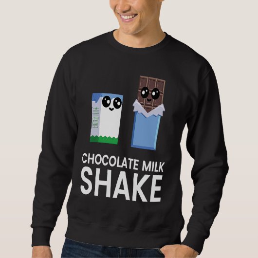 Chocolade Milkshake Eten Eter Grafisch Trui (Voorkant)