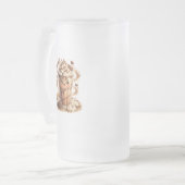 Chocolade Milkshake Kawaii Bevroren Glas Mok (Voorkant links)