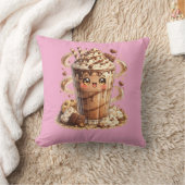 Chocolade Milkshake Kawaii Kussen Kussenhoes (Deken)