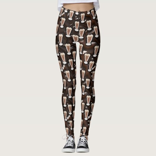 Chocolade Milkshake Leggings (Voorkant)