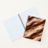 Chocolade Milkshake Marmer Textuur Notitieboek (Binnen)