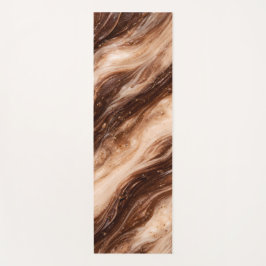 Chocolade Milkshake Marmer Textuur Yogamat