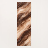 Chocolade Milkshake Marmer Textuur Yogamat (Achterkant)