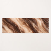 Chocolade Milkshake Marmer Textuur Yogamat (Voorkant (horizontaal))