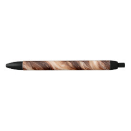 Chocolade Milkshake Marmer Textuur Zwarte Inkt Pen