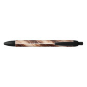 Chocolade Milkshake Marmer Textuur Zwarte Inkt Pen (Achterkant)
